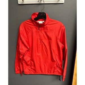 Nike Golf Dri-FIT Pullover Womens Size Small Melon Zip Off Sleeve Jacket Top